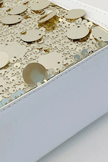 PU Leather Sequin Handbag Handbags The Nichole Collection