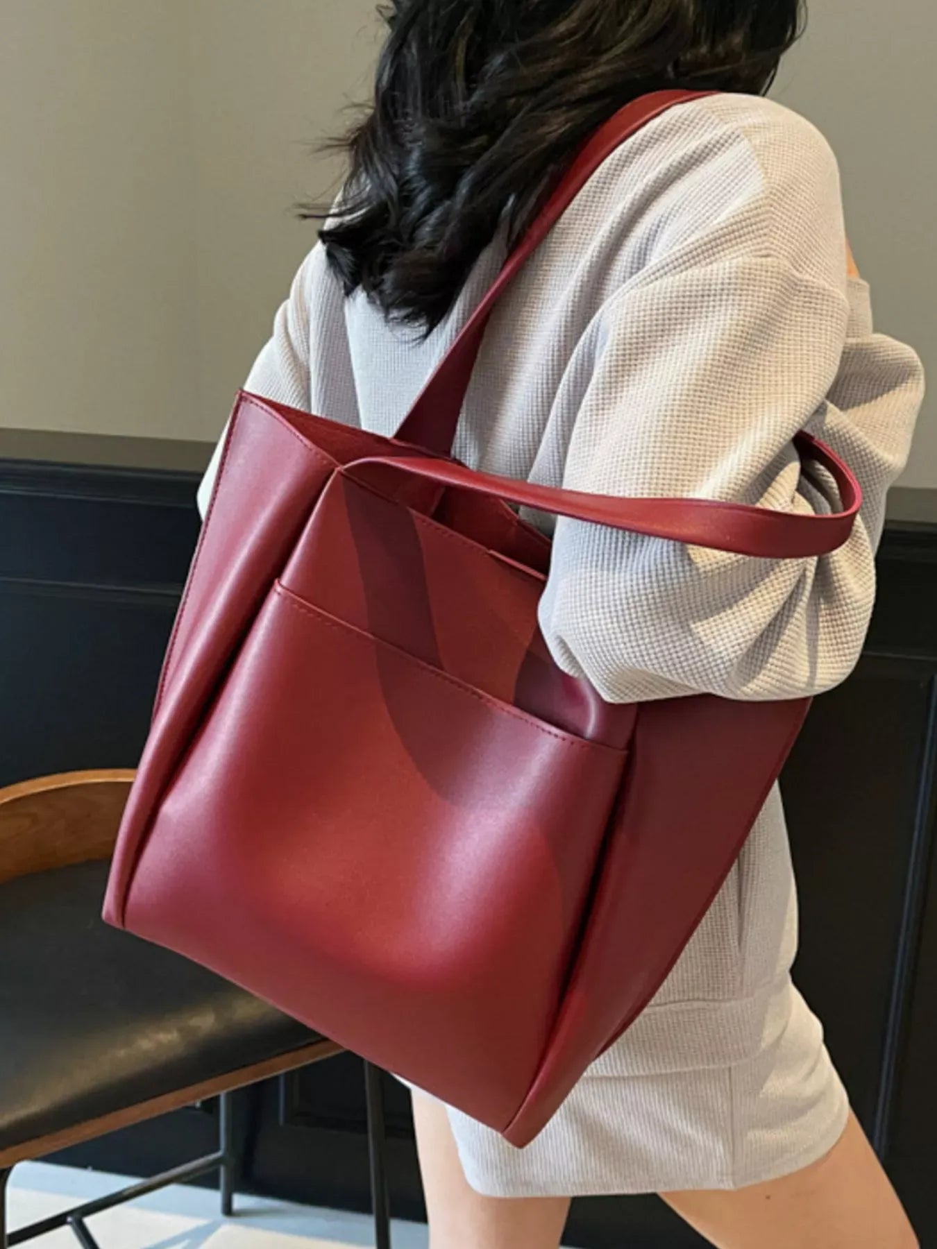 PU Leather Shoulder Bag The Nichole Collection