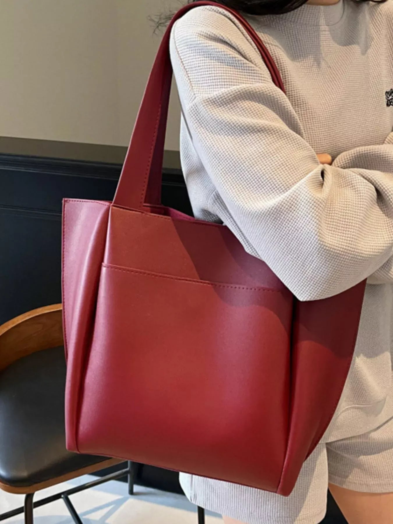 PU Leather Shoulder Bag The Nichole Collection