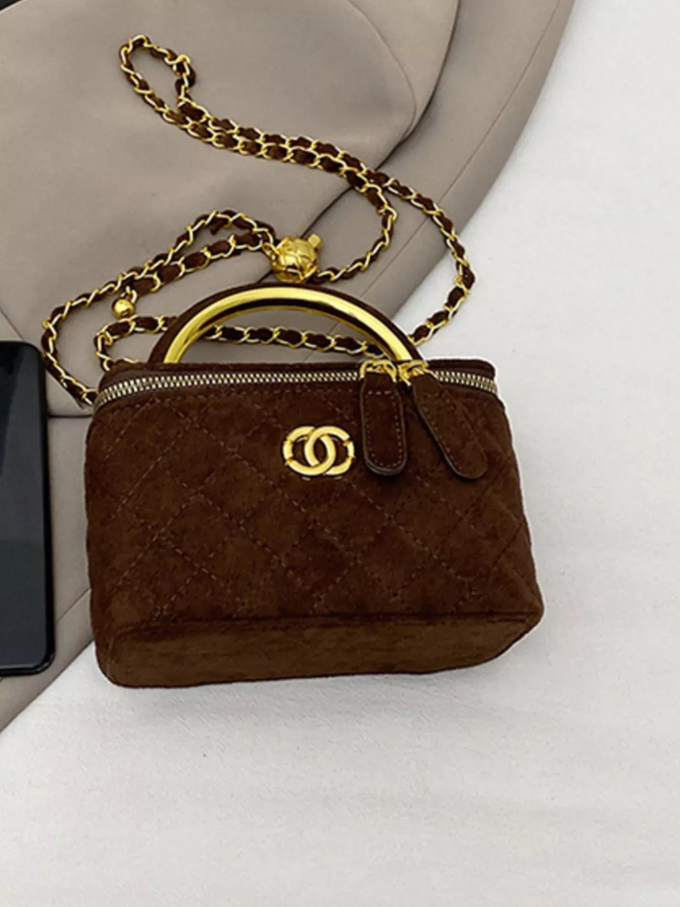 Quilted Top Handle Crossbody Bag The Nichole Collection - Official Site