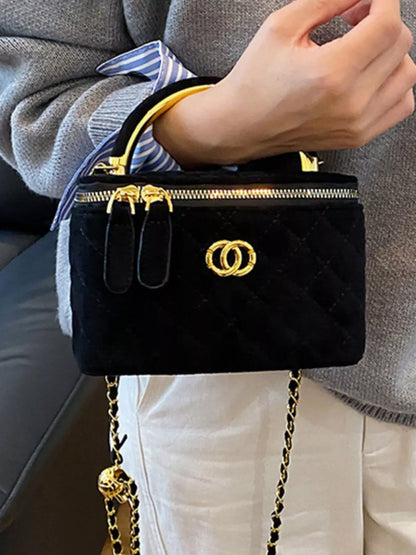 Quilted Top Handle Crossbody Bag Black / onesize The Nichole Collection - Official Site