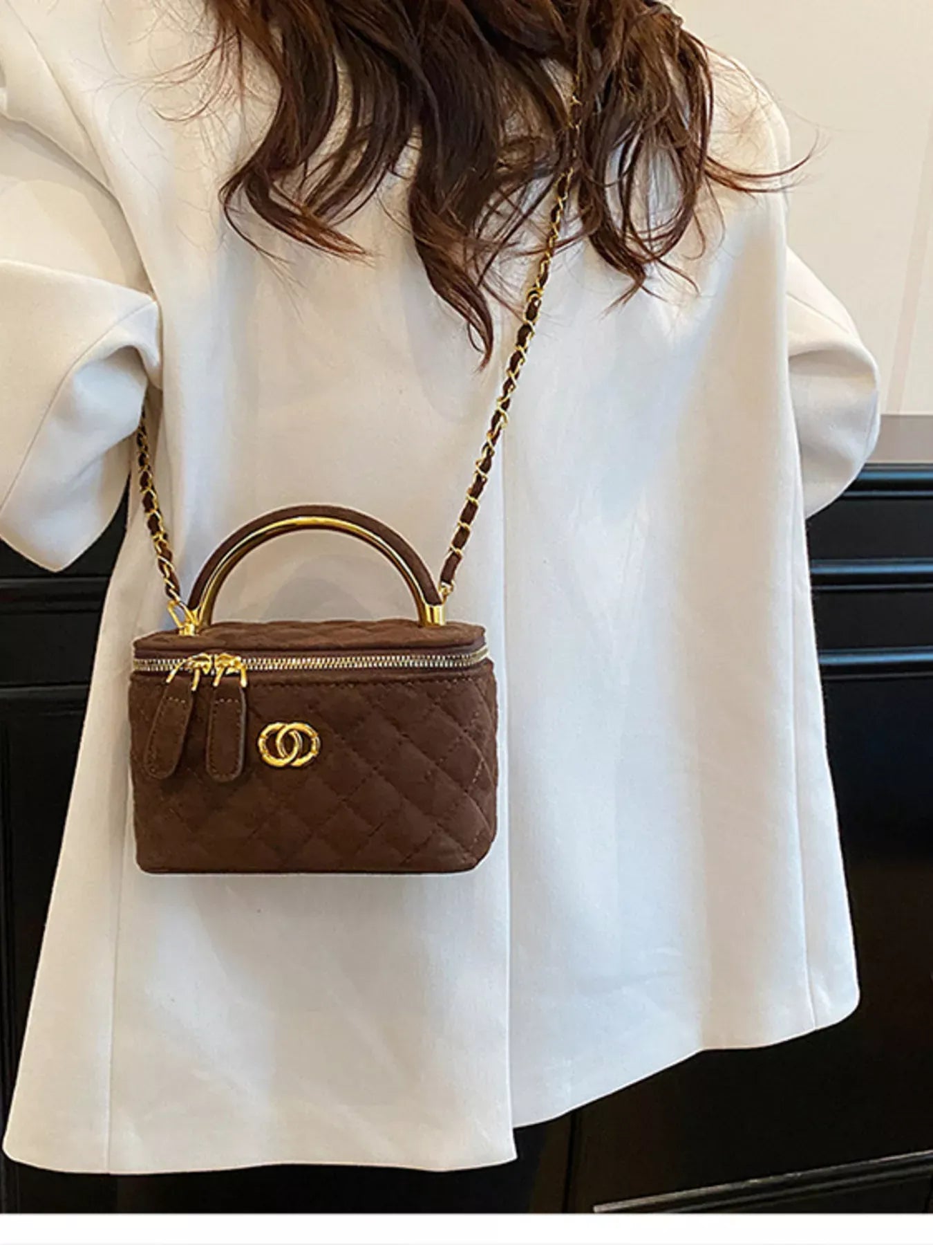 Quilted Top Handle Crossbody Bag The Nichole Collection - Official Site