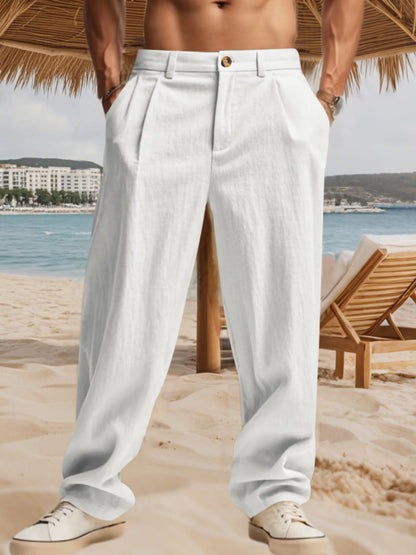 Relaxed Fit Pleated Pants | The Nichole Collection