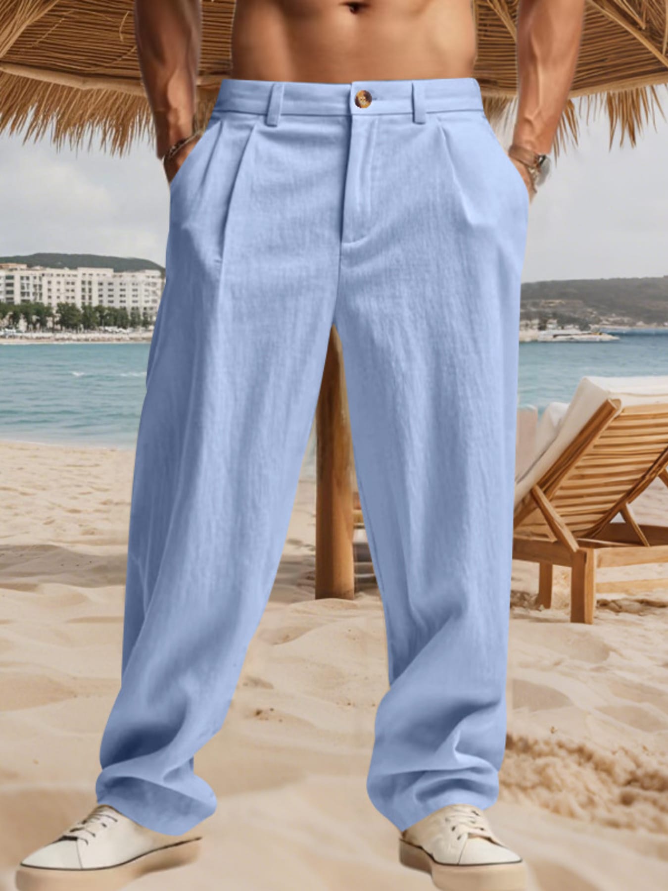 Relaxed Fit Pleated Pants | The Nichole Collection