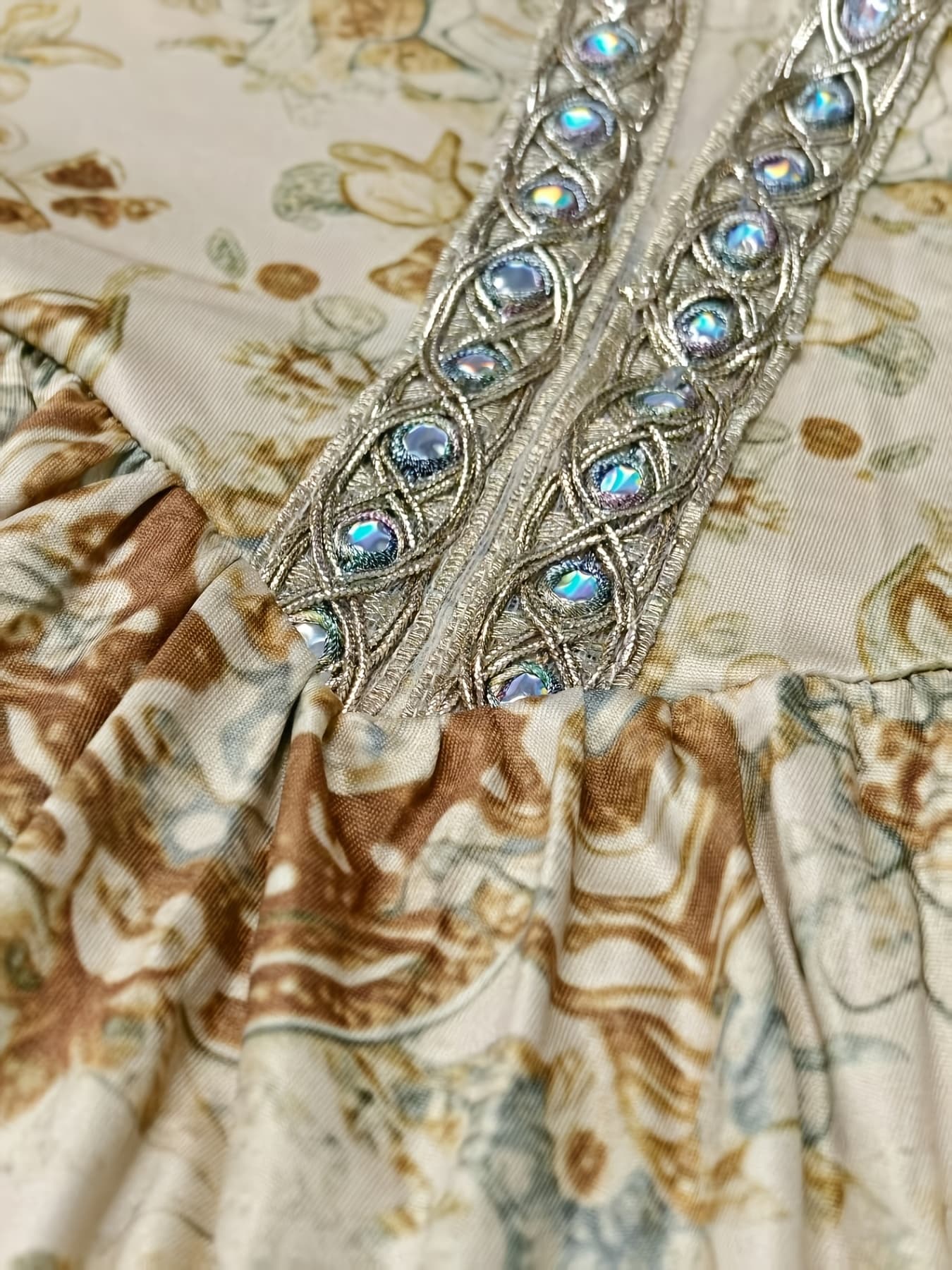 Retro Bohemian Sequined Lace V-Neck Peplum Dress Maxi Dresses The Nichole Collection - Official Site