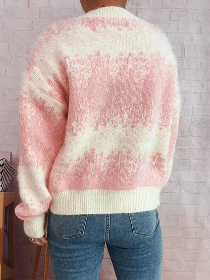 Ribbed Hem Button-Up Cardigan Cardigan The Nichole Collection