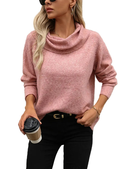 Ribbed Turtleneck Long Sleeve Sweater The Nichole Collection - Official Site