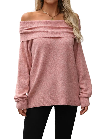 Ribbed Turtleneck Long Sleeve Sweater Dusty Pink / S The Nichole Collection - Official Site