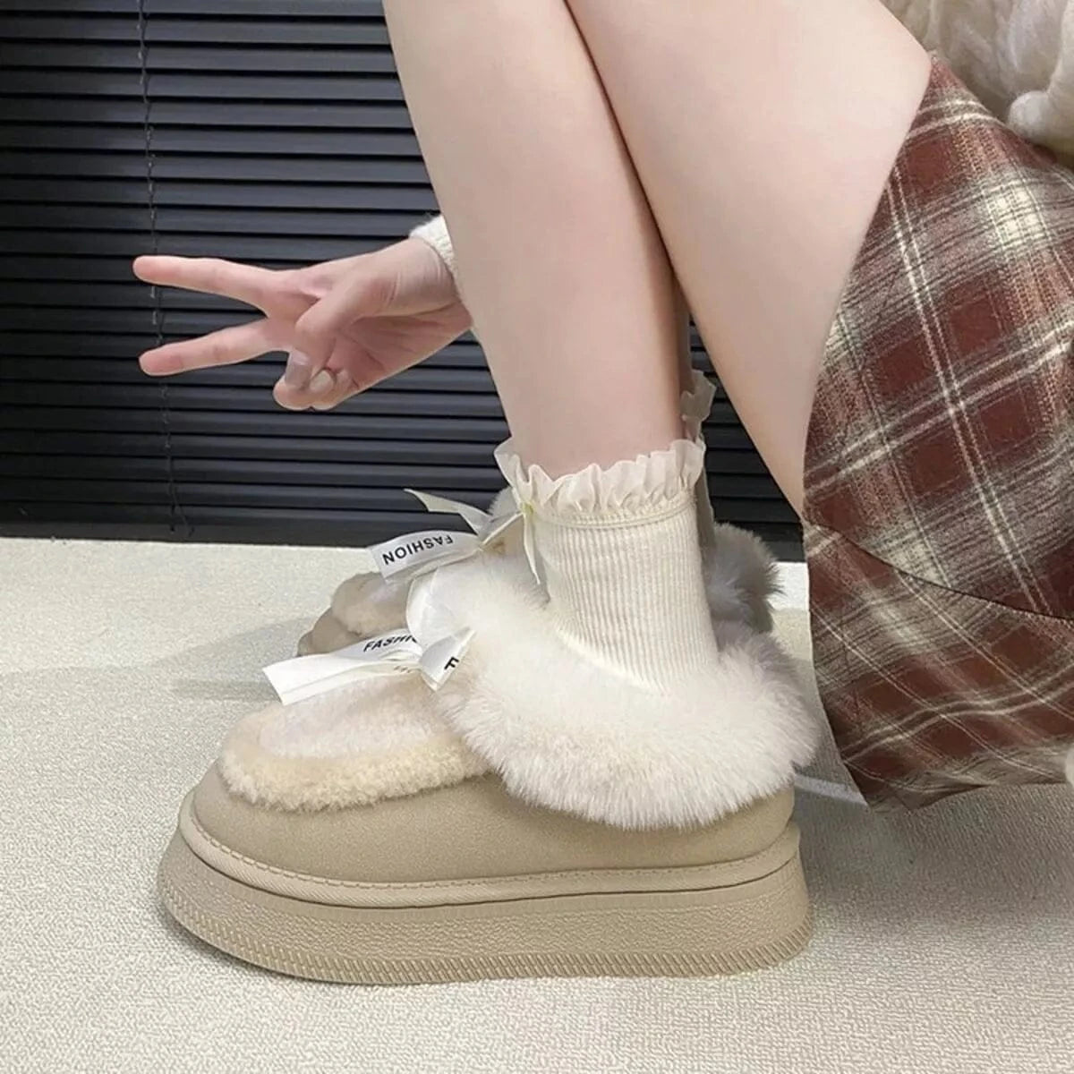Round Toe Platform Boots The Nichole Collection