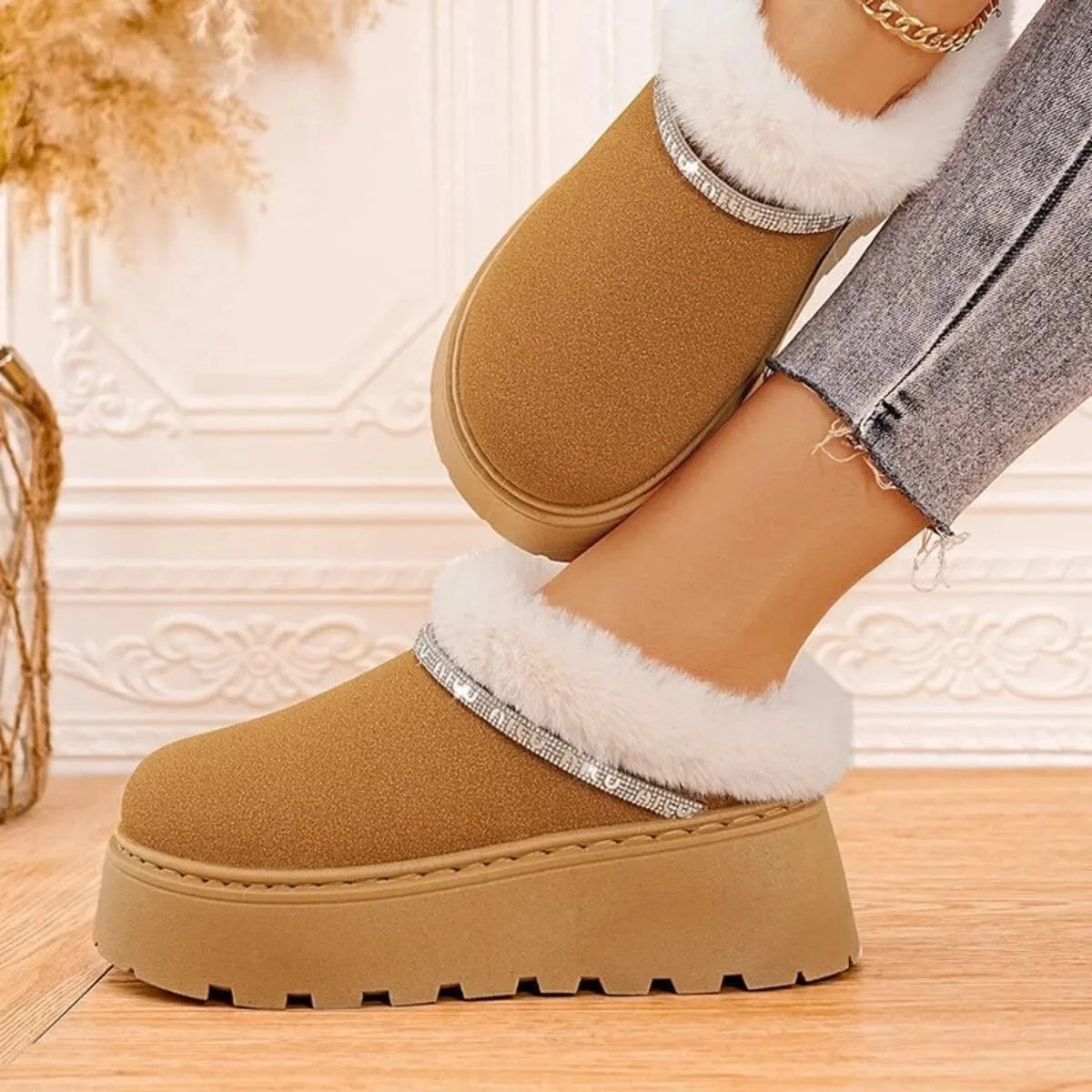 Round Toe Platform Boots The Nichole Collection