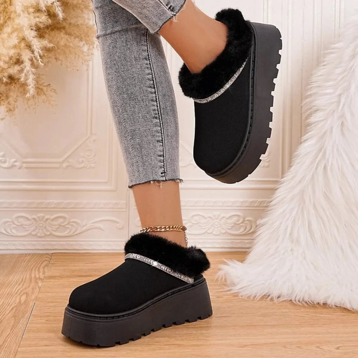 Round Toe Platform Boots The Nichole Collection