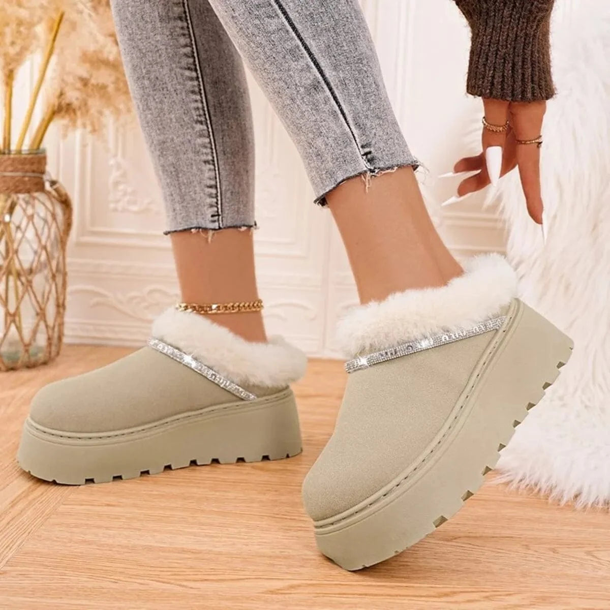 Round Toe Platform Boots The Nichole Collection