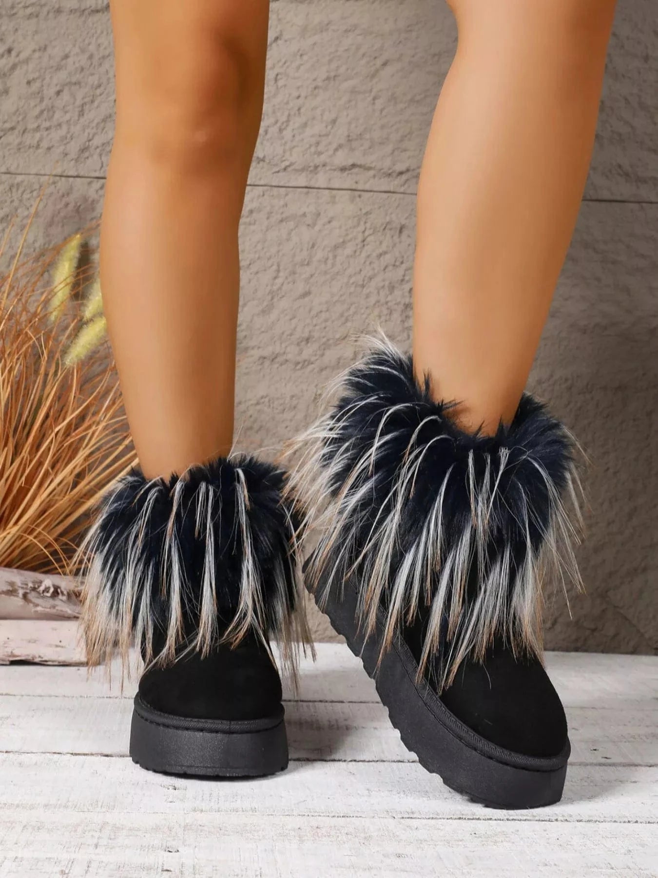 Round Toe Platform Boots The Nichole Collection