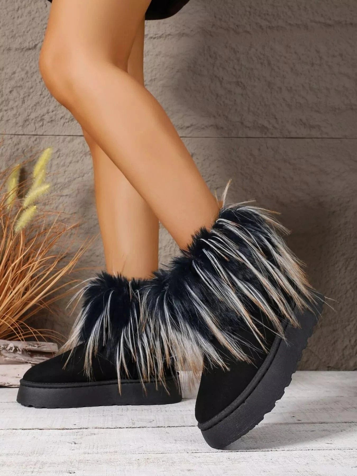 Round Toe Platform Boots The Nichole Collection