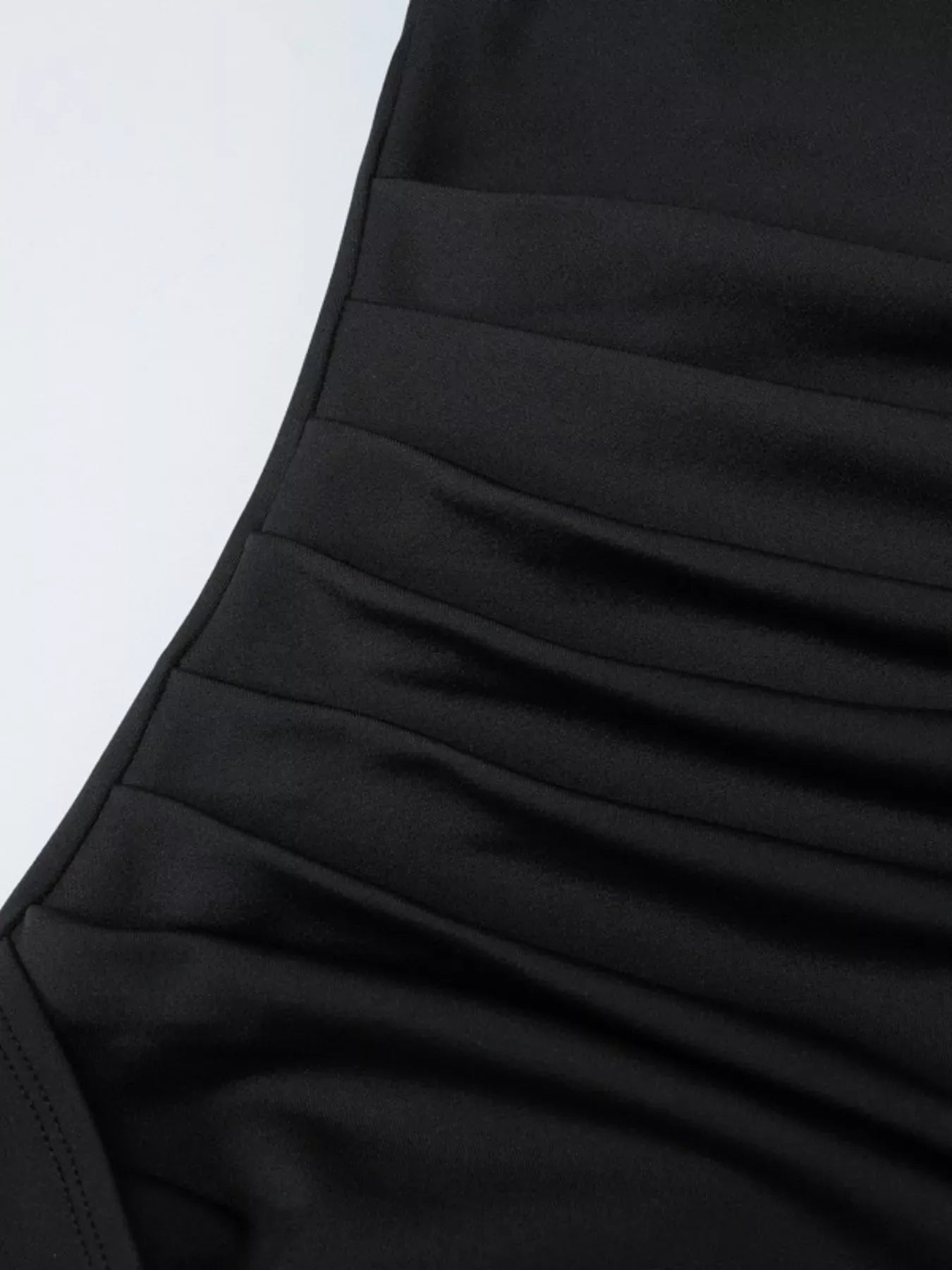 Ruched High-Slit Maxi Dress The Nichole Collection