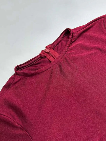 Ruched Long Sleeve Bodycon Maxi Dress Dresses The Nichole Collection