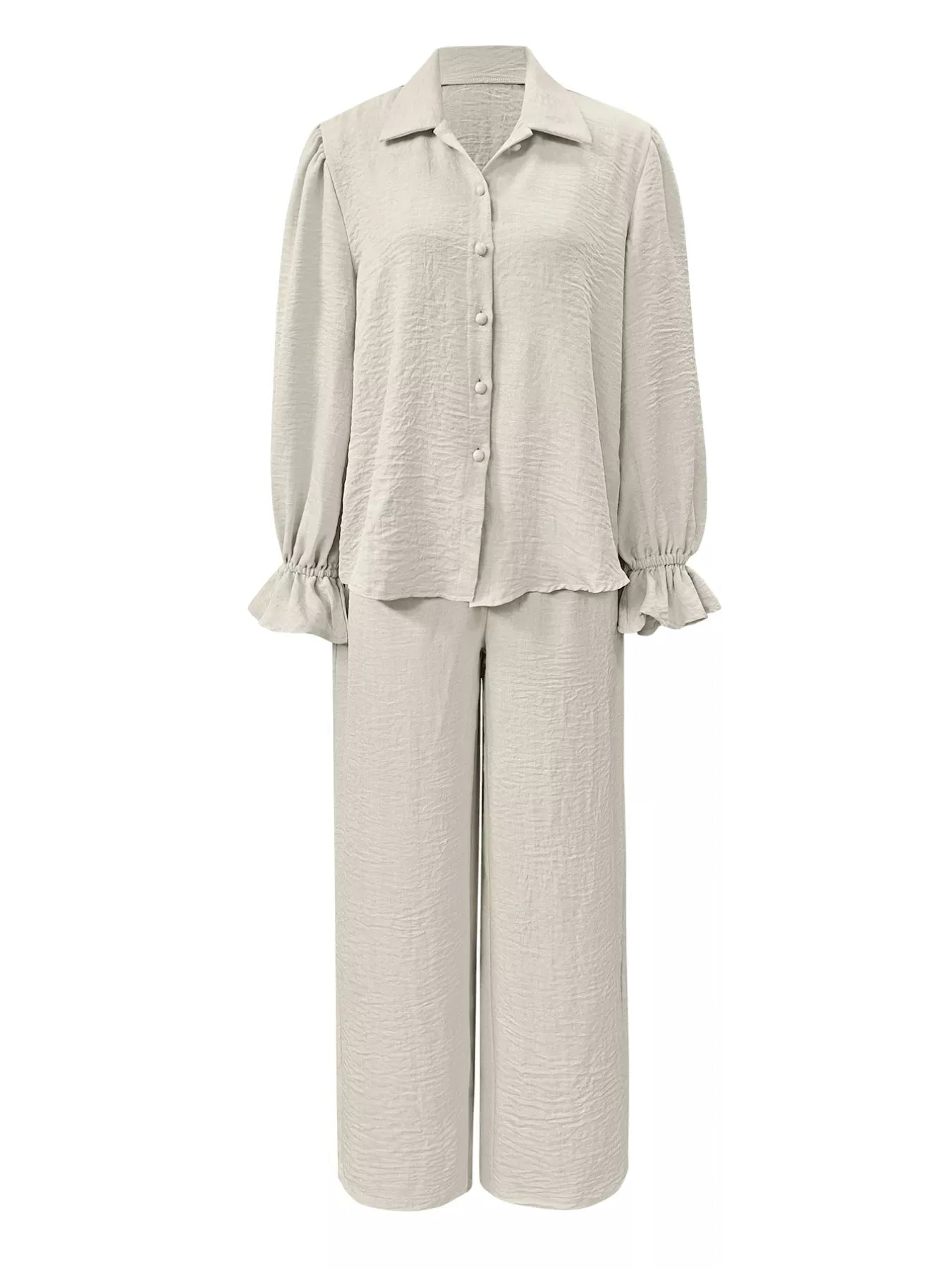Ruffle Sleeve Shirt and Pants Set Women's Sets The Nichole Collection
