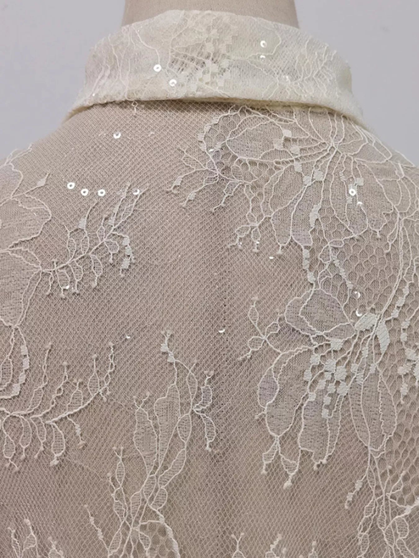 Ruffled Hem Lace Long Sleeve Dress The Nichole Collection - Official Site