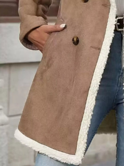 Sherpa Lined Button Up Coat The Nichole Collection