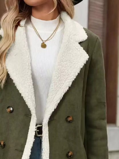 Sherpa Lined Button Up Coat The Nichole Collection