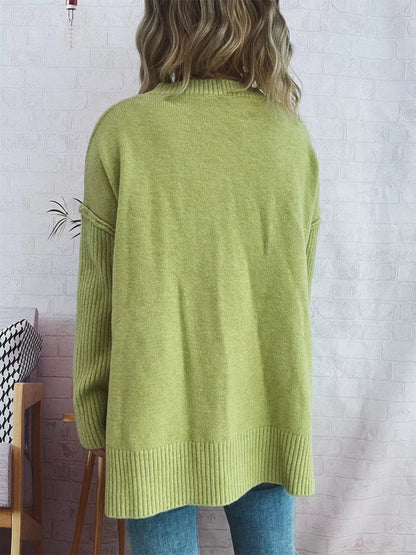 Signature Relaxed V-Neck Sweater Sweaters The Nichole Collection