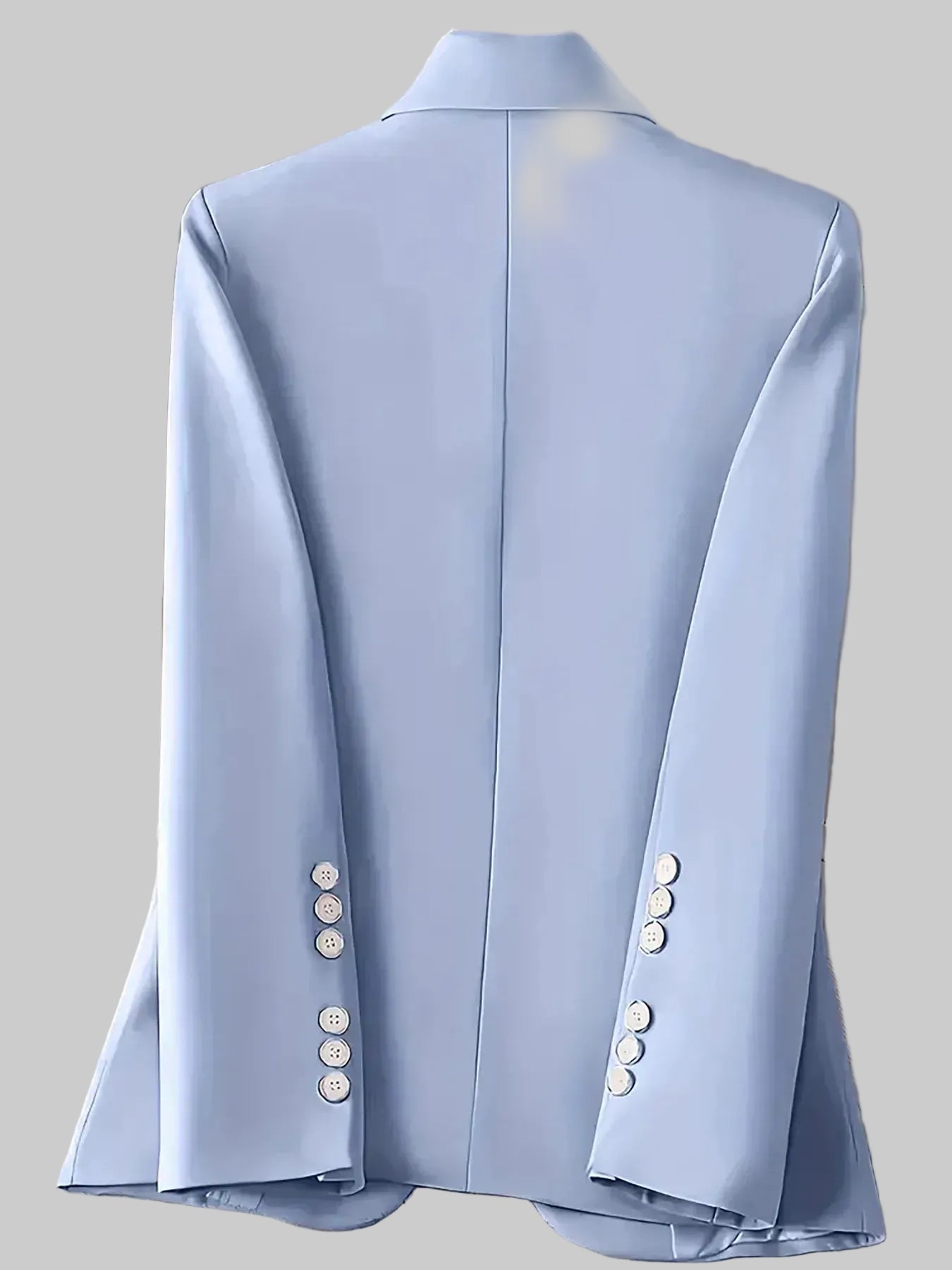 Single-Button Long Sleeve Blazer - Burnt Coral / S