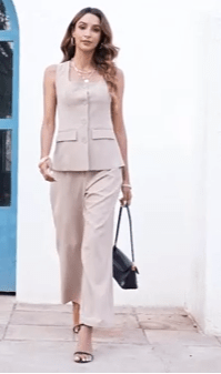 Skyline Chic Women’s Pantsuit The Nichole Collection