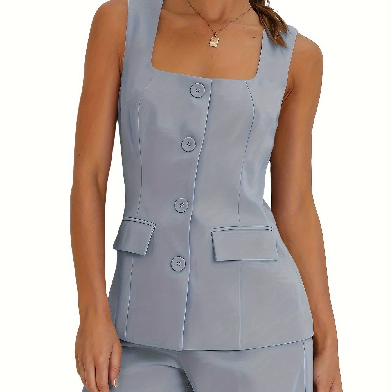 Skyline Chic Women’s Pantsuit grey / S The Nichole Collection