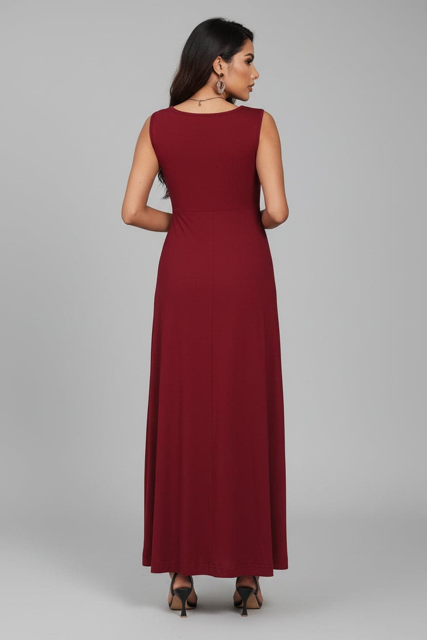 Sleeveless Flowy Maxi Dress The Nichole Collection - Official Site