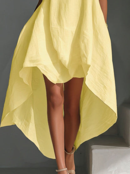 Sleeveless High-Low Hem Dress Dresses The Nichole Collection - Official Site