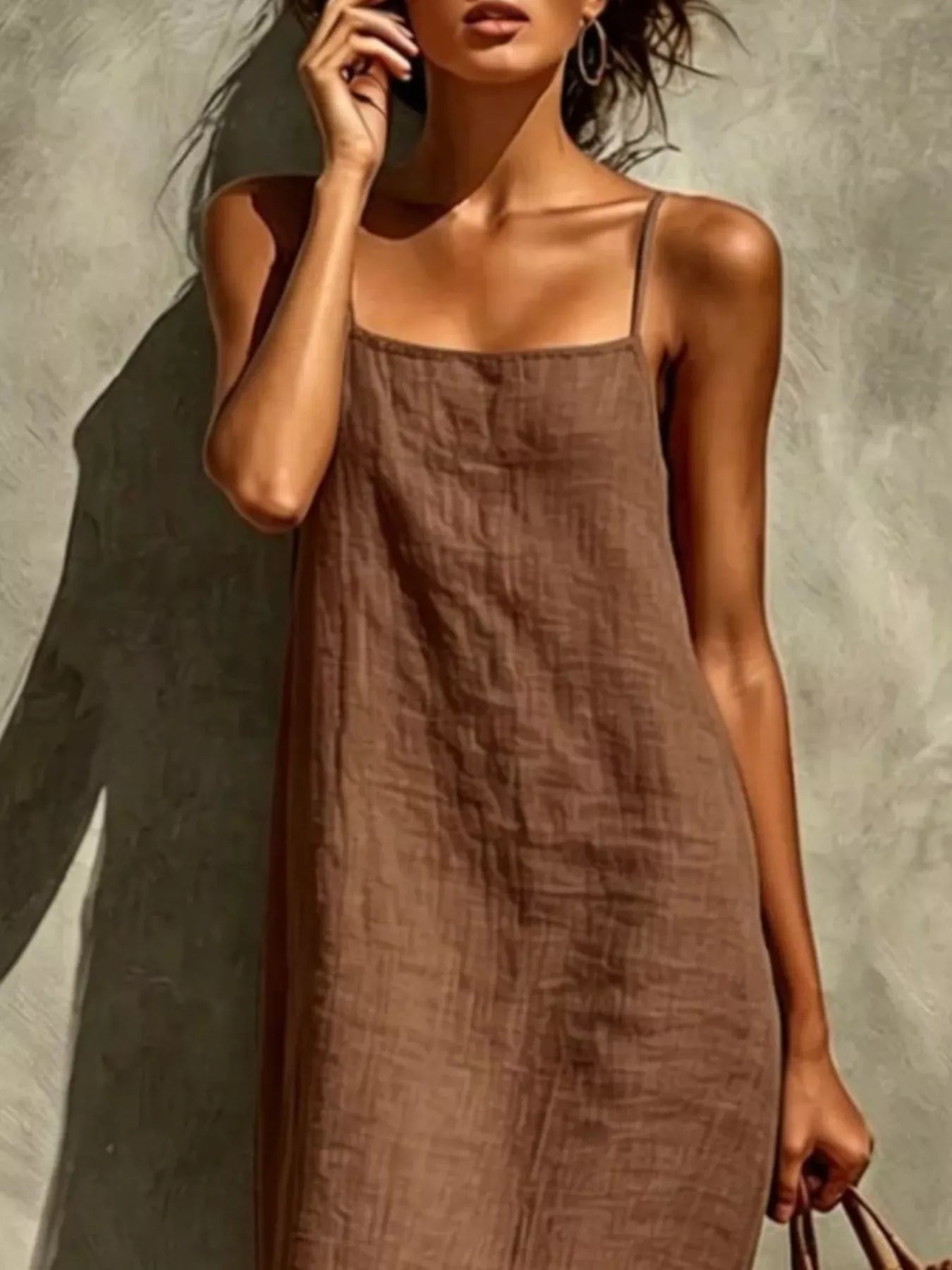 Sleeveless Linen Casual Maxi Dress The Nichole Collection
