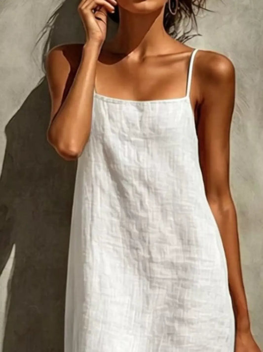Sleeveless Linen Casual Maxi Dress The Nichole Collection