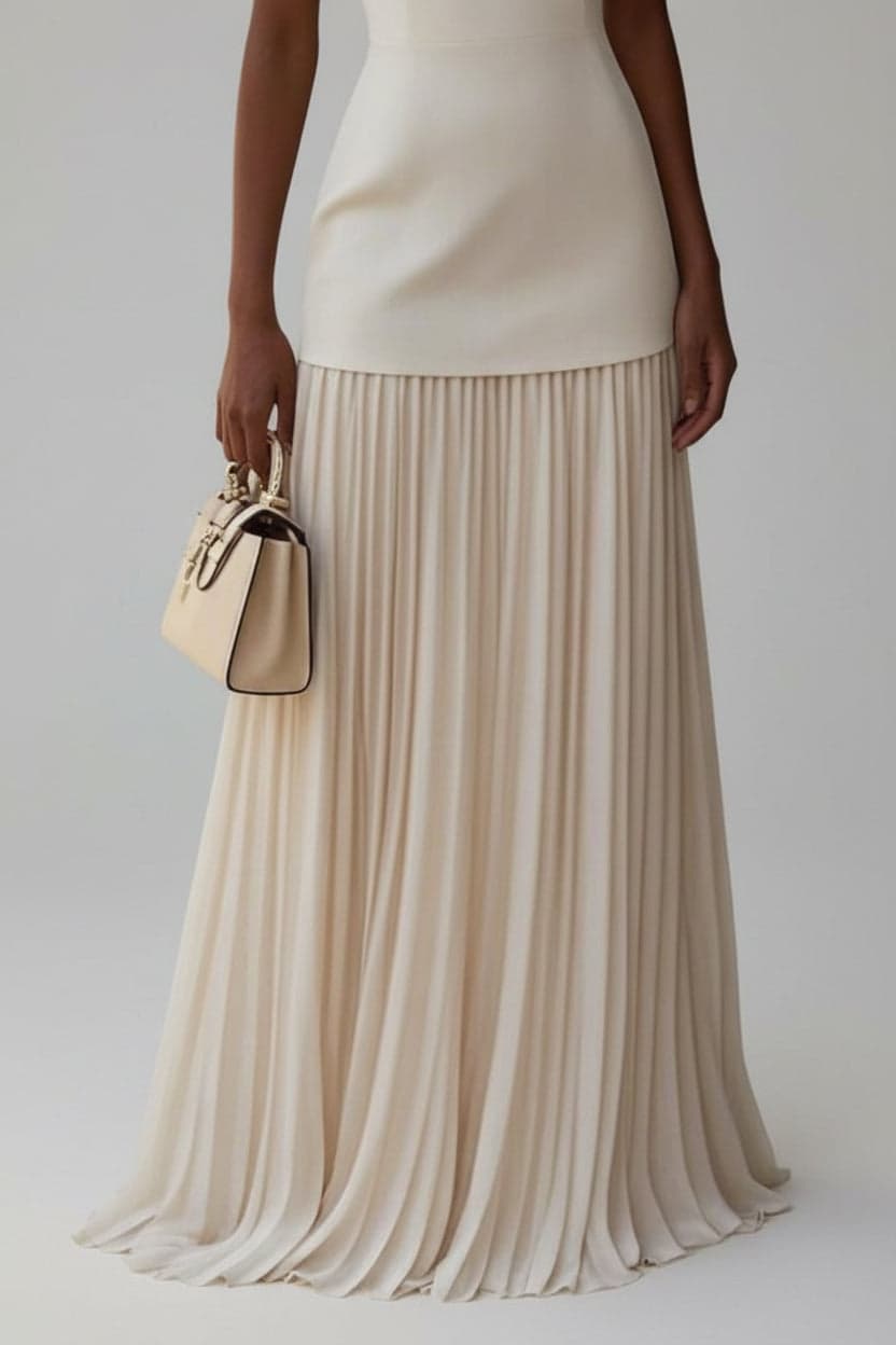 Sleeveless Pleated Maxi Dress THE NICHOLE COLLECTION - Official Site