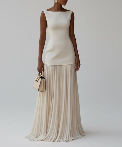 Sleeveless Pleated Maxi Dress THE NICHOLE COLLECTION - Official Site