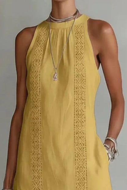 Sleeveless Side Slit Dress with Pockets The Nichole Collection - Official Site