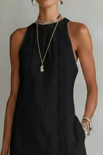 Sleeveless Side Slit Dress with Pockets The Nichole Collection - Official Site