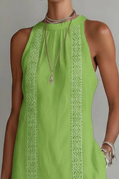 Sleeveless Side Slit Dress with Pockets The Nichole Collection - Official Site