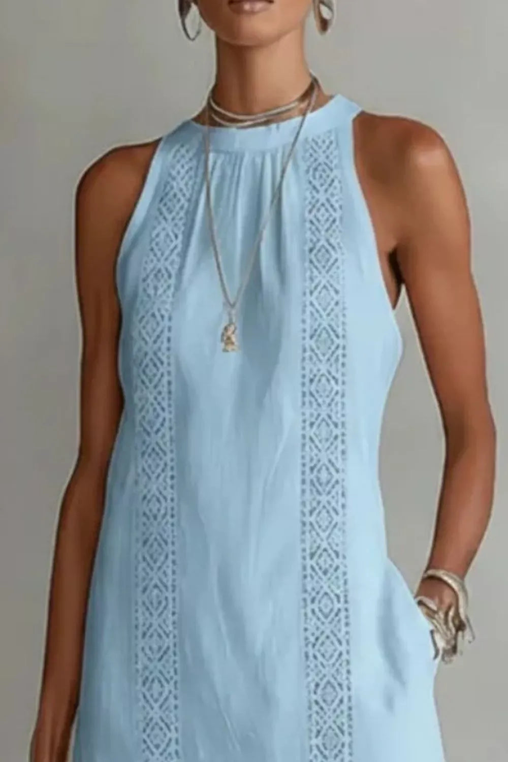 Sleeveless Side Slit Dress with Pockets The Nichole Collection - Official Site