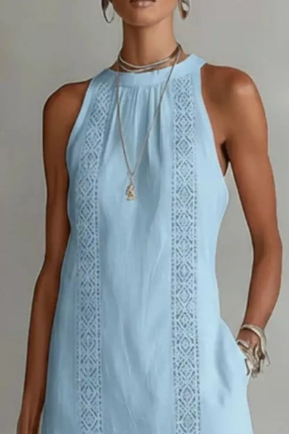 Sleeveless Side Slit Dress with Pockets The Nichole Collection - Official Site
