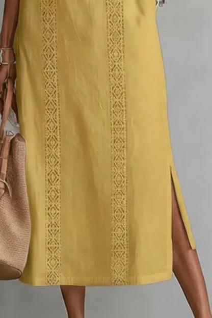 Sleeveless Side Slit Dress with Pockets The Nichole Collection - Official Site