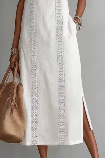 Sleeveless Side Slit Dress with Pockets The Nichole Collection - Official Site