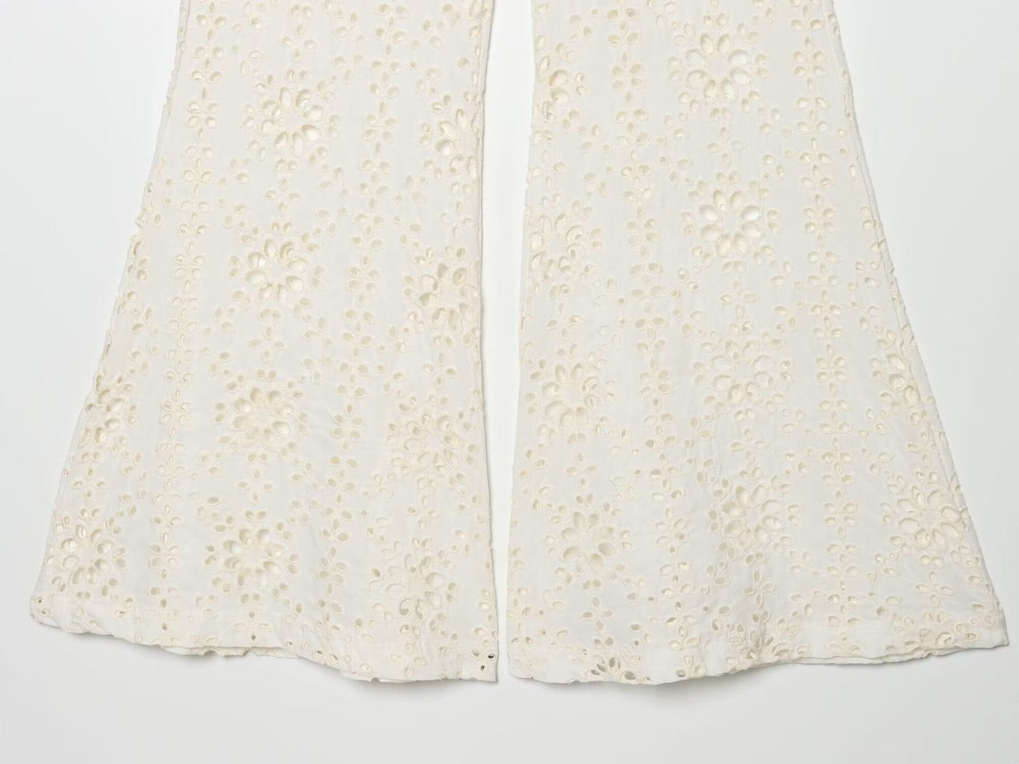 Slim Fit Embroidery Bell Bottom Pants The Nichole Collection