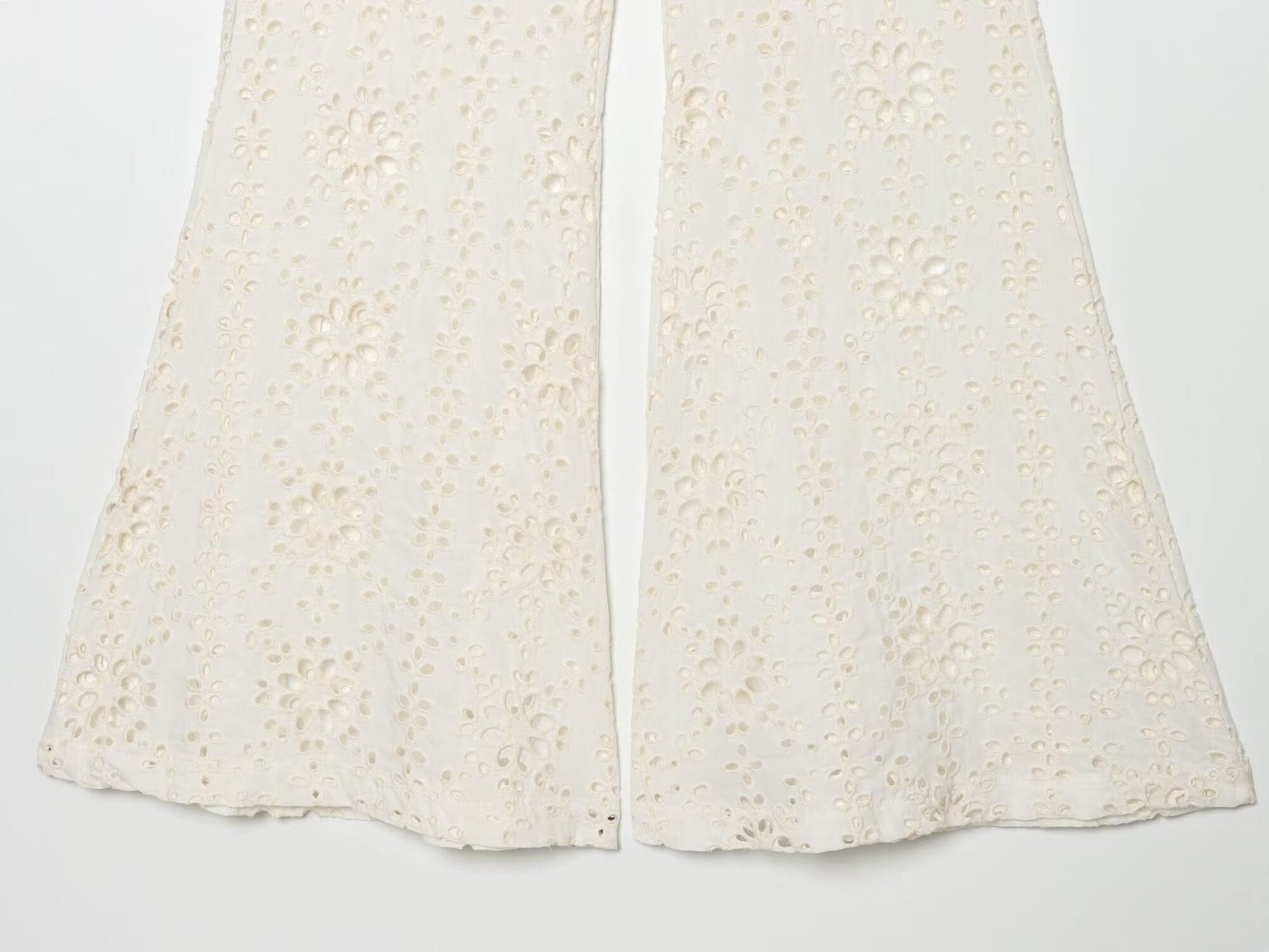 Slim Fit Embroidery Bell Bottom Pants The Nichole Collection