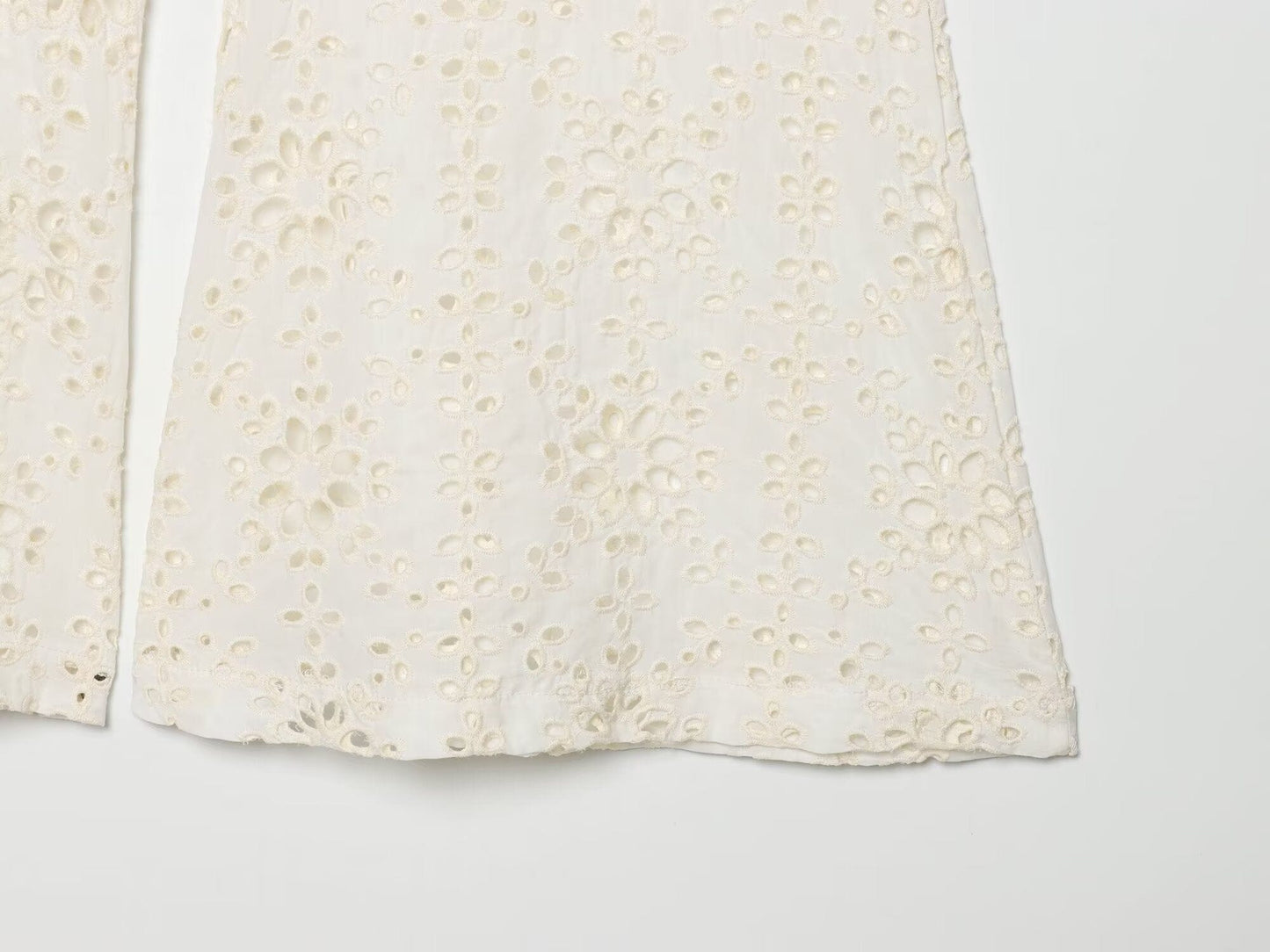 Slim Fit Embroidery Bell Bottom Pants The Nichole Collection