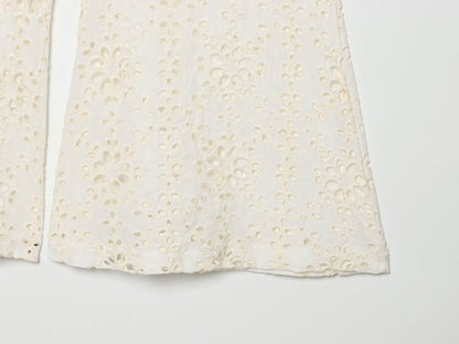 Slim Fit Embroidery Bell Bottom Pants The Nichole Collection