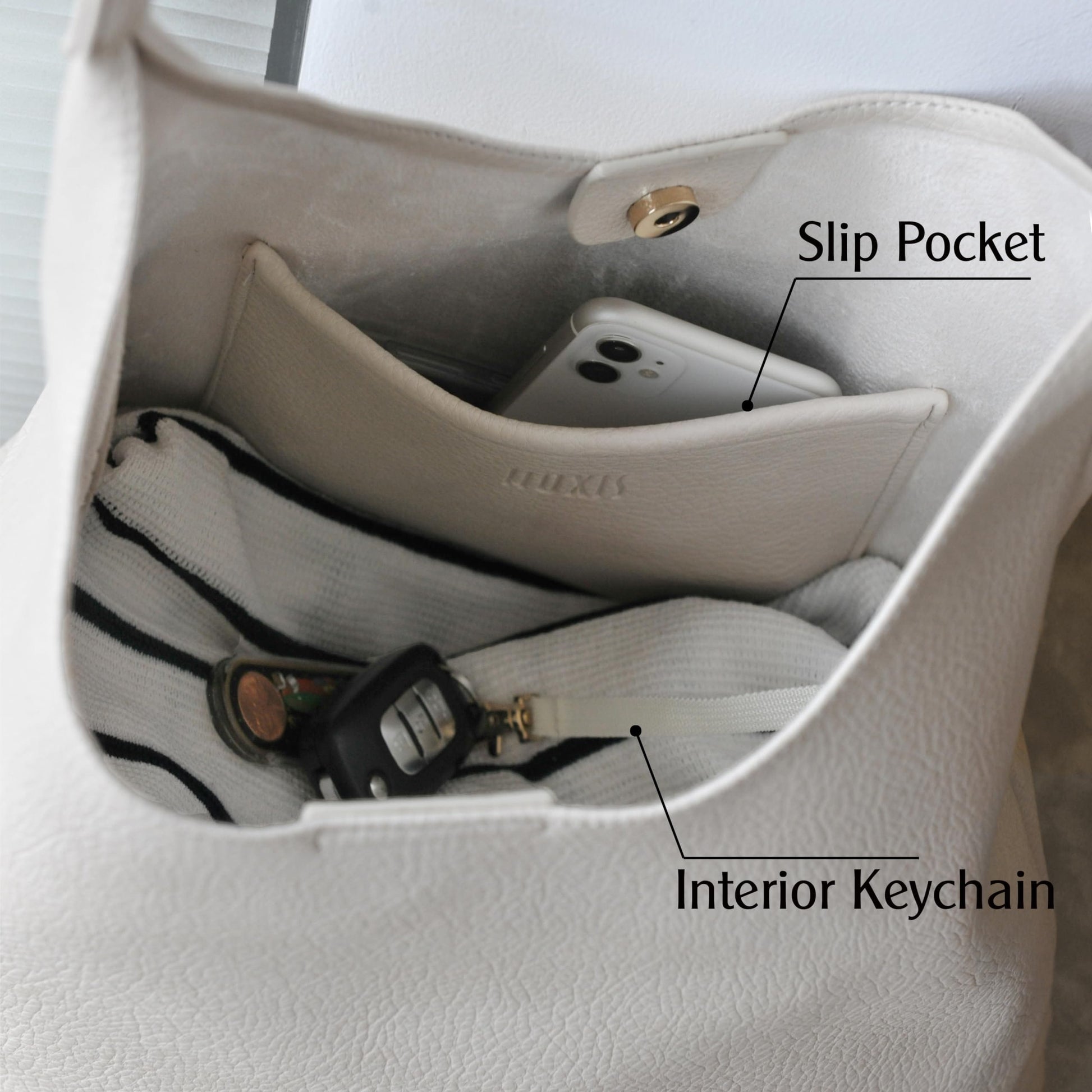 Slouchy Vegan Leather Hobo Bag The Nichole Collection