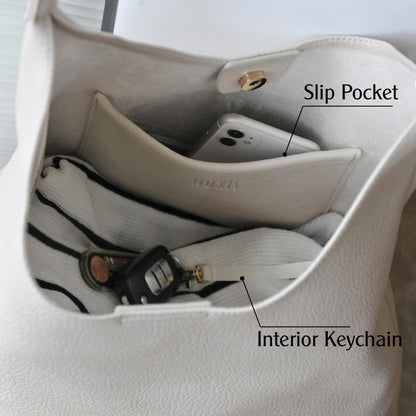 Slouchy Vegan Leather Hobo Bag The Nichole Collection