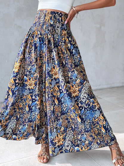 Smocked Waist Wide-Leg Pants with Pockets The Nichole Collection - Official Site