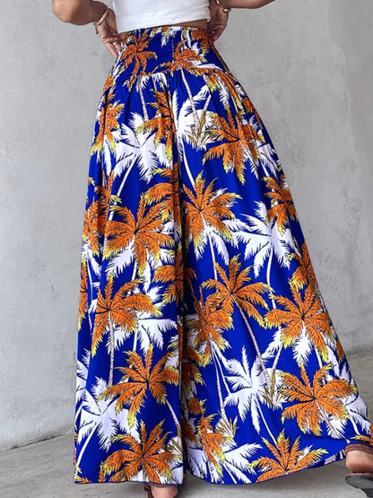 Smocked Waist Wide-Leg Pants with Pockets The Nichole Collection - Official Site