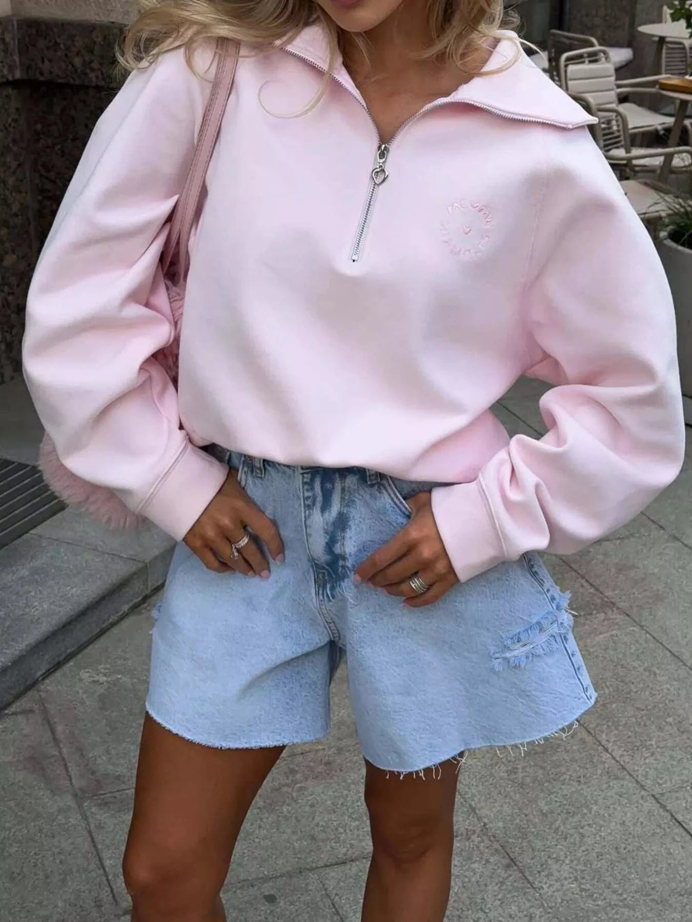 Soft & Cozy Half-Zip Sweatshirt Sweatshirt The Nichole Collection
